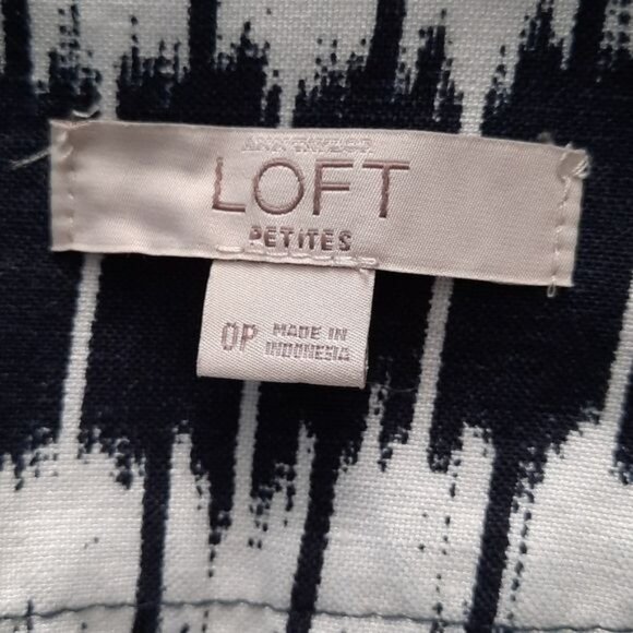 Loft Petite Linen Blend Short Skirt Size 0P. - Picture 3 of 4